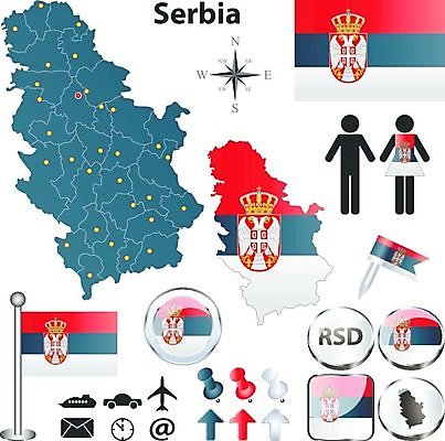 EPS 해외이미지 모양 템플릿 디자인 실루엣 유럽 여행 지도 일러스트 그래픽 디지털 경계선 깃발 땅 자르기 심볼 사인 윤곽 지역 공화국 세르비아 전국 지도책 지리 디테일 해외202004 해외일러스트 나라 선 모션 촬영기법 책 경계 파일형식 벡터 이미지허브