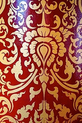 포토 JPG 해외이미지 전통 아시아 문화 잎 패턴 불교 태국 미술 사람없음 장식 빨간색 갈색 골동품 깃발 기둥 황금 고급 심볼 묘사 그림 강렬 옛날 핸드메이드 해외202004 해외포토 식물 건축 나라 종교 컬러 컨셉 무늬 문화예술 파일형식 이미지허브