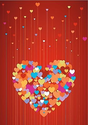 EPS 해외이미지 백그라운드 일러스트 사랑 사람없음 빨간색 줄무늬 하트 나눔 해외202004 해외일러스트 모양 감정 컬러 무늬 파일형식 벡터 이미지허브