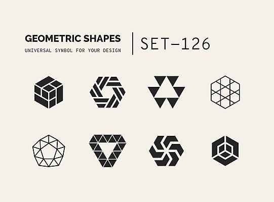 EPS 해외이미지 문양 디자인 선 일러스트 추상 사람없음 세트 사각형 삼각형 심볼 라인아트 심플 육각형 오각형 지오메트릭 해외202004 해외일러스트 도형 무늬 파일형식 벡터 이미지허브