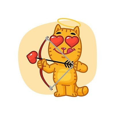 EPS 해외이미지 동물 캐릭터 디자인 일러스트 발 화살 털 발렌타인데이 미술 그래픽 빨간색 반려동물 고양이 줄무늬 괴짜 만화 가득함 활 꼬리 클립 귀 큐피드 마스코트 캐리커처 해외202004 해외일러스트 일러캐릭터 컬러 컨셉 무늬 포유류 데이이벤트 문화예술 신체부위 그림 파일형식 벡터 기념일 사람 이벤트 이미지허브