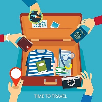 EPS 해외이미지 디자인 행복 여행 백그라운드 컨셉 셔츠 지도 가방 일러스트 휴가 미술 여름 여행객 카메라 여행가방 수확 티켓 지갑 여권 대패 해외202004 해외일러스트 잡화 계절 감정 상의 농업 문화예술 사람 전자제품 파일형식 벡터 이미지허브