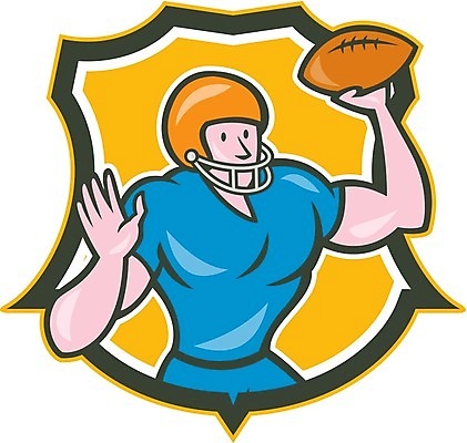 EPS 해외이미지 남자 스포츠 일러스트 공 그래픽 럭비 미식축구 축구 던지기 수화기 복고 방패 고립 쿼터백 해외202004 해외일러스트 모션 사람 구기 전화기 파일형식 벡터 이미지허브
