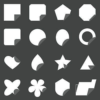 EPS 해외이미지 모양 배너 종이 스티커 인터넷 일러스트 장식 세트 꼬리표 라벨 쪽지 웹 공백 메시지 모서리 인쇄 심볼 사인 패키지 엘리먼트 접기 특별함 포장소품 제의 해외202004 해외일러스트 컨셉 포장 모션 프레임 오브젝트 포장재료 파일형식 벡터 이미지허브