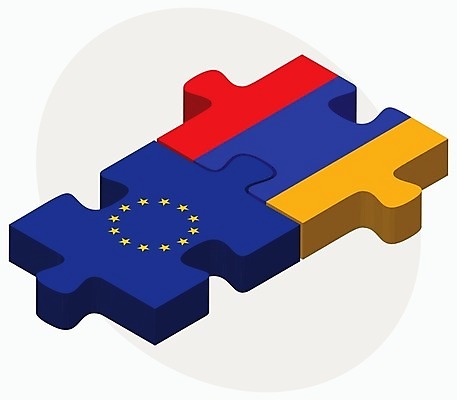 EPS 해외이미지 유럽 조각 컨셉 일러스트 비즈니스 관계 협력 함께함 사람 그래픽 3D 깃발 퍼즐 연결 결합 접속 오브젝트 흰배경 나눔 해결 고립 공화국 아르메니아 유럽연합 전국 정부 정치 통일 해외202004 해외일러스트 나라 백그라운드 흰색 디지털합성 파일형식 벡터 이미지허브