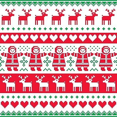 EPS 해외이미지 디자인 패턴 일러스트 사람모양 사람없음 빨간색 초록색 루돌프 하트 뜨개질 픽셀 해외202004 해외일러스트 모양 컬러 크리스마스 무늬 사슴 취미 파일형식 벡터 이미지허브