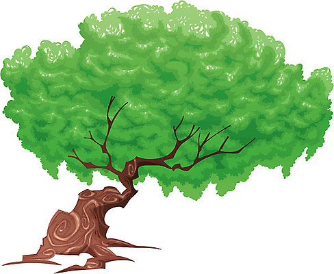 EPS 해외이미지 나무 계절 잎 일러스트 자연 봄 시골 만화 오브젝트 코믹 나무껍질 말뚝 고립 해외202004 해외일러스트 식물 껍질 생태계 파일형식 벡터 이미지허브