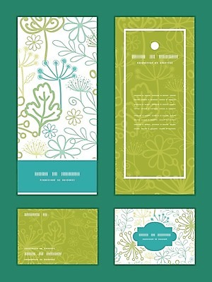 EPS 해외이미지 배너 잎 꽃무늬 패턴 일러스트 프레임 사람없음 초록색 세트 해외202004 해외일러스트 식물 꽃 컬러 무늬 파일형식 벡터 이미지허브