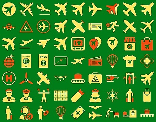 EPS 해외이미지 클립아트 일러스트 비행기 공항 도착 항공 출발 제트기 녹색배경 고립 상형문자 장교 착륙 폭격기 해외202004 해외일러스트 문자 무기 컨셉 항공교통 교통시설 대중교통 초록색 파일형식 벡터 교통수단 컬러 교통 시설 이미지허브