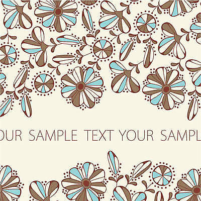 EPS 해외이미지 꽃 백그라운드 일러스트 프레임 타이포그라피 사람없음 빈티지 베이지색 해외202004 해외일러스트 식물 문자 컬러 컨셉 파일형식 벡터 이미지허브