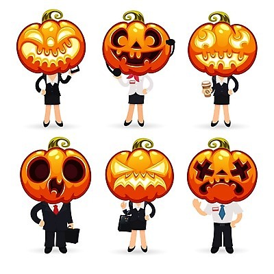 EPS 해외이미지 직업 캐릭터 여자 남자 서류가방 일러스트 호박 성공 미소 사람 정장 사람없음 장식 사무실 할로윈 가을 업무 비즈니스맨 비즈니스우먼 대표 방향 사인 경영자 잭 10월 마케팅 잭오랜턴 지원 호러 해외202004 해외일러스트 일러캐릭터 옷 계절 컨셉 채소 가방 비즈니스 표정 작업 직장인 날짜 리더 공포 파일형식 벡터 이미지허브