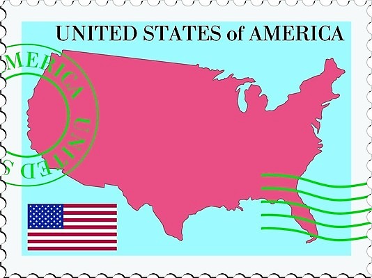 EPS 해외이미지 디자인 배너 종이 지도 인터넷 일러스트 추상 미술 사무실 미국 깃발 편지 우표 해외202004 해외일러스트 북아메리카 무늬 비즈니스 문화예술 파일형식 벡터 이미지허브