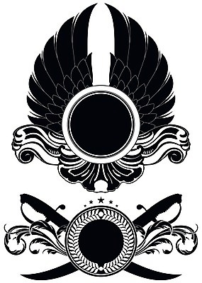 EPS 해외이미지 모양 디자인 무기 백그라운드 잎 꽃무늬 곡선 일러스트 추상 미술 장식 세트 라벨 검은색 힘 원형 화려 중세 복고 방패 비네팅 해외202004 해외일러스트 도형 식물 꽃 선 컬러 컨셉 무늬 문화예술 프레임 촬영기법 역사 파일형식 벡터 이미지허브