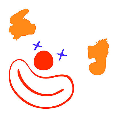 EPS 해외이미지 행복 일러스트 응원 추상 미소 웃음 광대 그리기 유머 만화 심볼 사인 코믹 조커 캐리커처 해외202004 해외일러스트 감정 무늬 모션 표정 그림 파일형식 벡터 이미지허브