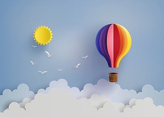 EPS 해외이미지 구름 디자인 종이 백그라운드 일러스트 하늘 프레임 항해 그래픽 장식 여름 뜨거움 신용카드 심볼 비행선 종이접기 풍선 접기 스타일 해외202004 해외일러스트 자연요소 계절 배_교통 모션 금융 파일형식 벡터 이미지허브