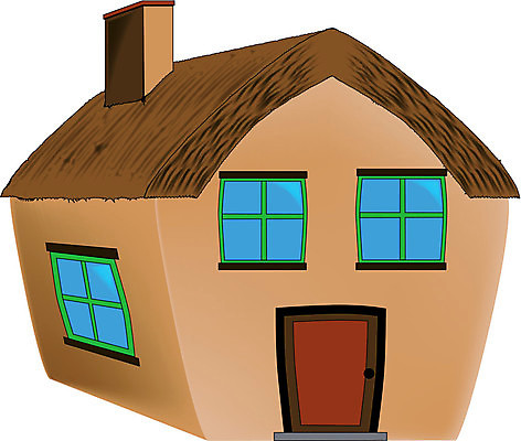 EPS 해외이미지 전통 일러스트 그래픽 갈색 시골집 볏집 해외202004 해외일러스트 컬러 주택 파일형식 벡터 이미지허브