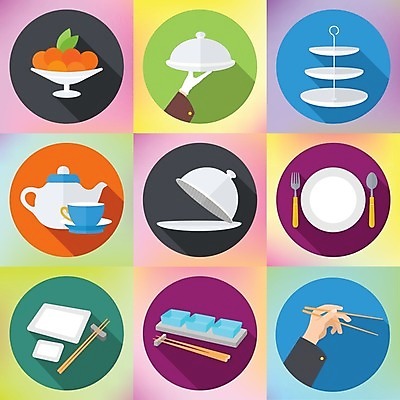 EPS 해외이미지 식기 접시 손 포크 오렌지 일러스트 젓가락 귤 컵 세트 주방 식당 숟가락 저녁식사 기구 플랫 은색 찻주전자 심볼 사인 심플 해외202004 해외일러스트 컬러 과일 주전자 수저 신체부위 상점 식사 파일형식 벡터 이미지허브