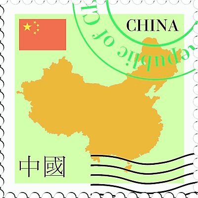 EPS 해외이미지 디자인 배너 종이 지도 인터넷 일러스트 추상 미술 사무실 중국 깃발 편지 우표 해외202004 해외일러스트 아시아 무늬 비즈니스 문화예술 파일형식 벡터 이미지허브