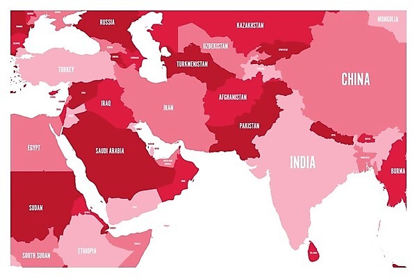 EPS 해외이미지 아시아 지도 일러스트 중동 동양인 빨간색 라벨 흰색 만 이름 중앙 이슬람교 지역 아라비아 홍해 동쪽 칠면조 남쪽 사우디아라비아 서쪽 시리아 아랍어 아프가니스탄 예멘 요르단 이라크 이란 이스라엘 지도책 지리 파키스탄 해외202004 해외일러스트 나라 종교 바다 컬러 조류 프레임 인종 책 방향 서아시아 파일형식 벡터 이미지허브