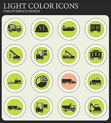 EPS 해외이미지 일러스트 건설업 사람없음 중장비 안전모 컨테이너 화물선 포크레인 불도저 원그래프 지게차 덤프트럭 탱크로리 해외202004 해외일러스트 산업 배_교통 그래프 트럭 화물차 산업장비 헬멧 안전장비 파일형식 벡터 이미지허브