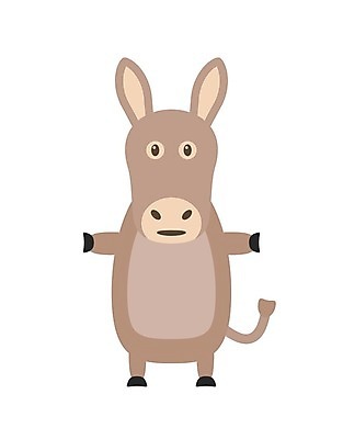 EPS 해외이미지 동물 캐릭터 디자인 농업 일러스트 포유류 자연 생물 그래픽 농장 흰색 플랫 만화 심볼 그림 당나귀 고립 스타일 해외202004 해외일러스트 일러캐릭터 산업 컬러 말 생태계 파일형식 벡터 이미지허브
