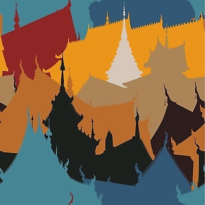 EPS 해외이미지 아시아 종교 백그라운드 패턴 불교 일러스트 건축양식 태국 지붕 동양인 건물 그래픽 장식 사찰 화려 타일 윤곽 사리탑 해외202004 해외일러스트 건축물 건축 나라 컨셉 무늬 종교건축 인종 탑 파일형식 벡터 이미지허브