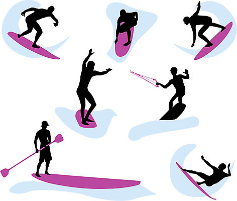 EPS 해외이미지 라이프스타일 실루엣 파도 포즈 이동 일러스트 항해 관리 사람 성인 야외 여름 검은색 서핑 노 7 해외202004 해외일러스트 계절 바다 컬러 컨셉 배_교통 촬영기법 생활 숫자 수상스포츠 선박 파일형식 벡터 이미지허브