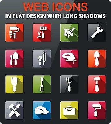 EPS 해외이미지 일러스트 울타리 페인트 도구 붓 선택 망치 모종삽 심볼 롤러 캘리퍼스 해외202004 해외일러스트 컨셉 담장 공구 삽 파일형식 벡터 이미지허브