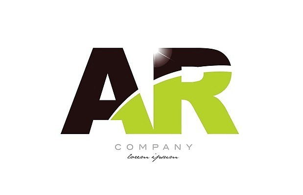 EPS 해외이미지 모양 템플릿 디자인 알파벳 백그라운드 일러스트 회사 비즈니스 초록색 반짝임 갈색 흰색 편지 심볼 신분 A R 엘리먼트 활자 해외202004 해외일러스트 영어 컬러 모션 활자판 파일형식 벡터 이미지허브