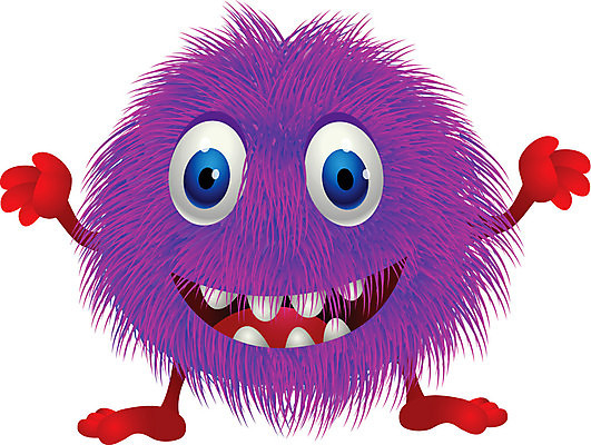 EPS 해외이미지 캐릭터 일러스트 상상 뿔 사람없음 빨간색 보라색 할로윈 외계인 박테리아 몬스터 해외202004 해외일러스트 일러캐릭터 컬러 의학 미확인물체 파일형식 벡터 이미지허브