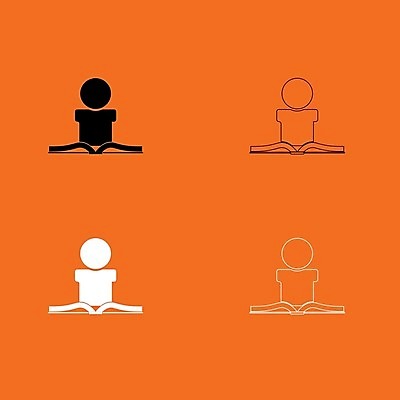 EPS 해외이미지 교육 남자 실루엣 컨셉 일러스트 넥타이 서기 성인 책 독서 검은색 성경 시험 덮개 흰색 잡기 비즈니스맨 플랫 만화 광택 양장본 심각 조작 해외202004 해외일러스트 잡화 컬러 비즈니스 종교용품 모션 촬영기법 사람 뚜껑 직장인 파일형식 벡터 이미지허브