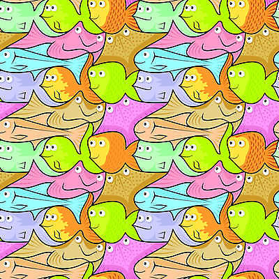 EPS 해외이미지 행복 백그라운드 패턴 일러스트 어류 미소 컬러풀 수중 만화 금붕어 해외202004 해외일러스트 감정 컬러 무늬 표정 수중동물 파일형식 벡터 이미지허브