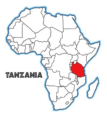 EPS 해외이미지 지도 일러스트 미술 그래픽 빨간색 검은색 흰색 그림 윤곽 고립 지리 탄자니아 해외202004 해외일러스트 컬러 아프리카 문화예술 파일형식 벡터 이미지허브