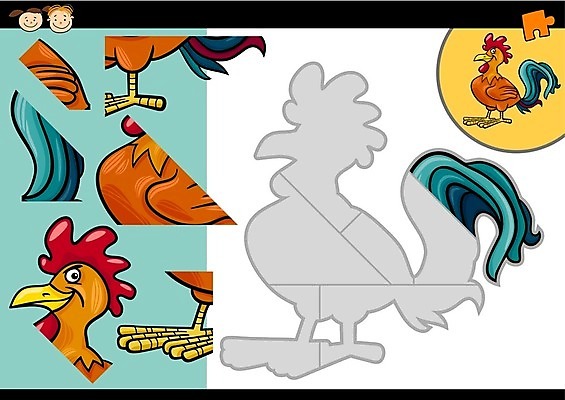 EPS 해외이미지 모양 동물 템플릿 캐릭터 디자인 교육 행복 어린이 조각 일러스트 학교 놀이 조류 소년 그래픽 농장 치킨 유치원 게임 퍼즐 어플리케이션 만화 준비 그림 심플 코믹 수탉 해외202004 해외일러스트 일러캐릭터 남자 감정 농업 사람 닭 수컷 닭고기요리 파일형식 벡터 이미지허브