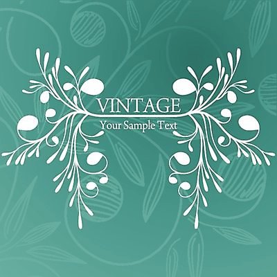 EPS 해외이미지 식물 꽃 백그라운드 잎 꽃무늬 곡선 일러스트 프레임 사람없음 해외202004 해외일러스트 선 무늬 파일형식 벡터 이미지허브