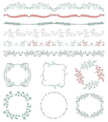 EPS 해외이미지 선 크리스마스 일러스트 사각프레임 사람없음 원형프레임 편리함 해외202004 해외일러스트 기념일 컨셉 프레임 사각형 원형 파일형식 벡터 이미지허브