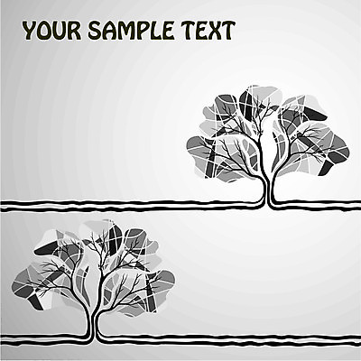 EPS 해외이미지 나무 백그라운드 일러스트 프레임 타이포그라피 사람없음 회색 빈티지 해외202004 해외일러스트 식물 문자 컬러 컨셉 파일형식 벡터 이미지허브