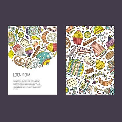 EPS 해외이미지 템플릿 디자인 배너 음식 백그라운드 컨셉 일러스트 비즈니스 명함 디저트 사탕 그래픽 세트 케이크 식당 공백 카페 빵집 수확 도넛 차 낙서 컵케이크 크림 메뉴 그림 레이아웃 블루베리 손그림 머핀 마카롱 엘리먼트 해외202004 해외일러스트 음료 빵 농업 과일 상점 파일형식 벡터 이미지허브