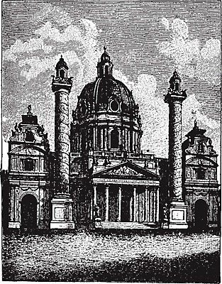 EPS 해외이미지 선 일러스트 미술 교회 검은색 수확 흰색 비엔나 오스트리아 그림 판화 해외202004 해외일러스트 유럽 컬러 농업 문화예술 파일형식 벡터 이미지허브