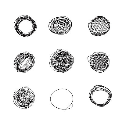 EPS 해외이미지 일러스트 사람없음 검은색 원형 손그림 디자인소스 해외202004 해외일러스트 도형 컬러 파일형식 벡터 편집소스 이미지허브
