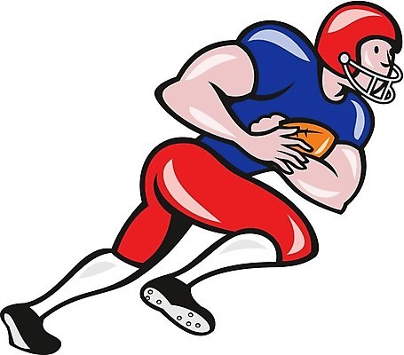 EPS 해외이미지 스포츠 일러스트 공 그래픽 럭비 미식축구 축구 만화 고립 쿼터백 해외202004 해외일러스트 구기 파일형식 벡터 이미지허브