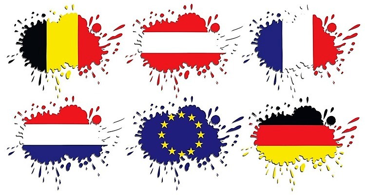 EPS 해외이미지 유럽 문화 여행 인터넷 일러스트 통신 함께함 독일 사람 빨간색 물 파란색 페인트 줄무늬 프랑스 깃발 점 원형 비엔나 오스트리아 떨어짐 연결 심볼 사인 벨기에 베를린 애국심 암스테르담 룩셈부르크 리옹 마르세유 뮌헨 브뤼셀 잘츠부르크 쾰른 프랑크푸르트 함부르크 스트라스부르 파리(프랑스) 해외202004 해외일러스트 자연요소 도형 나라 컬러 컨셉 무늬 도시 네덜란드 서유럽 파일형식 벡터 이미지허브