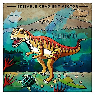 EPS 해외이미지 클립아트 야생동물 백그라운드 일러스트 자연 생물 미술 풍경 야외 그래픽 환경 공룡 그림 육식 선사시대 리빙 이국적 초식 쥬라기 해외202004 해외일러스트 동물 파충류 문화예술 역사 생태계 파일형식 벡터 이미지허브