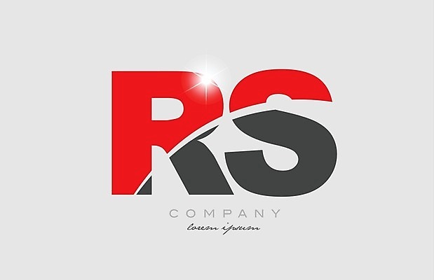 EPS 해외이미지 모양 템플릿 디자인 알파벳 백그라운드 일러스트 회사 비즈니스 빨간색 반짝임 회색 편지 심볼 신분 S R 엘리먼트 활자 해외202004 해외일러스트 영어 컬러 모션 활자판 파일형식 벡터 이미지허브