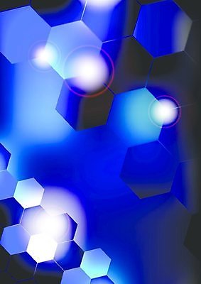 EPS 해외이미지 모양 템플릿 디자인 백그라운드 일러스트 벽지 추상 그래픽 파란색 빛 디지털 어둠 덮개 육각형 해외202004 해외일러스트 도형 컬러 무늬 뚜껑 파일형식 벡터 이미지허브