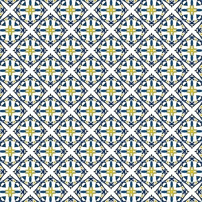 EPS 해외이미지 전통 디자인 패턴 일러스트 벽지 추상 장식 파란색 노란색 흰색 포르투갈 타일 묘사 정사각형 스페인어 엘리먼트 튀니지 해외202004 해외일러스트 도형 유럽 컬러 무늬 아프리카 파일형식 벡터 이미지허브