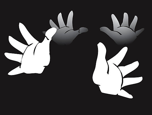 EPS 해외이미지 장갑 일러스트 관리 무대 유령 박수 마임 연극 해외202004 해외일러스트 잡화 문화예술 손짓 파일형식 벡터 이미지허브