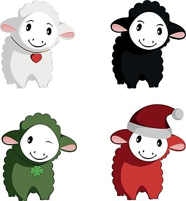 EPS 해외이미지 행복 티셔츠 크리스마스 일러스트 포유류 사랑 미소 빨간색 초록색 산타클로스 농장 검은색 흰색 하트 양 행운 달콤 클로버 시원함 만화 만족 양고기 마스코트 클라우스 해외202004 해외일러스트 모양 동물 기념일 감정 컬러 컨셉 셔츠 농업 표정 육류 맛 파일형식 벡터 이미지허브