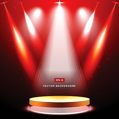 EPS 해외이미지 디자인 별 백그라운드 일러스트 휴가 이벤트 빨간색 빛 파티 축제 콘서트 무대 램프 축하 점 황금 극장 클럽 디스코 쇼 스포트라이트 빛망울 지휘대 해외202004 해외일러스트 자연요소 음악 컬러 컨셉 조명 공연 춤 파일형식 벡터 이미지허브