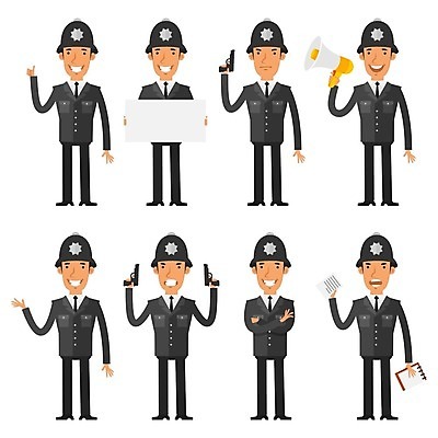 EPS 해외이미지 직업 캐릭터 디자인 영어 산업 유니폼 일러스트 미술 사람 그래픽 세트 확성기 총 분노 업무 플랫 경찰 만화 수집 가득함 오브젝트 서비스 만족 클립 법 캐리커처 해외202004 해외일러스트 일러캐릭터 문자 옷 감정 무기 문화예술 작업 그림 파일형식 벡터 이미지허브